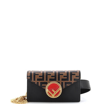 Fendi F is Fendi Convertible Belt Bag Leather with Zucca Embossed Detail