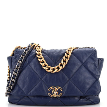Chanel 19 Flap Bag Quilted Leather Maxi