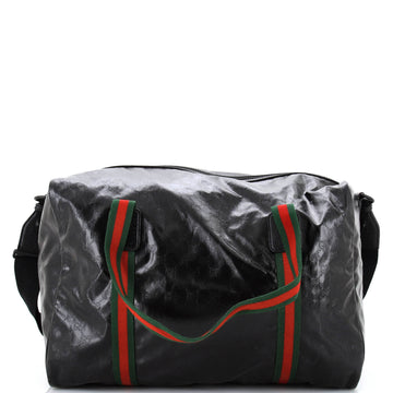 Gucci Web Trim Weekend Duffle Bag GG Imprime Medium