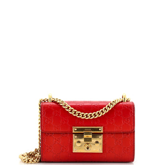 Gucci Padlock Shoulder Bag Guccissima Leather Small