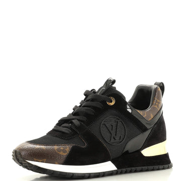 Louis Vuitton Women's Run Away Sneakers Mesh with Monogram Canvas and Suede