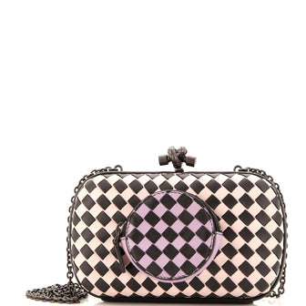 Bottega Veneta Front Pocket Knot Chain Clutch Intrecciato Nappa Small