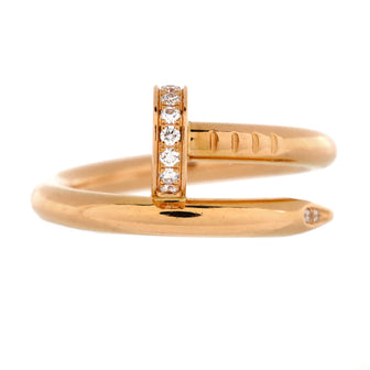 Cartier Juste un Clou Ring 18K Rose Gold and Diamonds