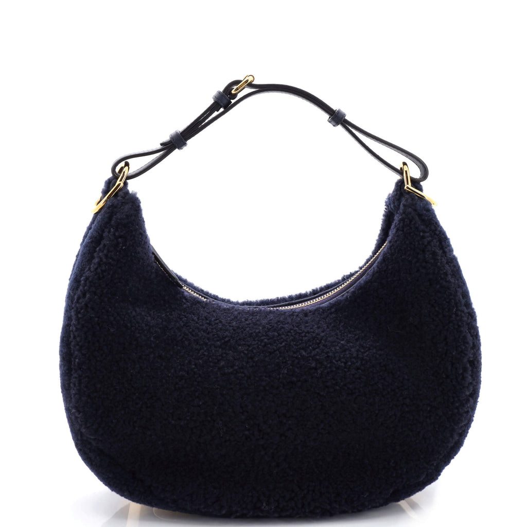 Fendi Fendigraphy Bag Shearling Small Blue 28747227