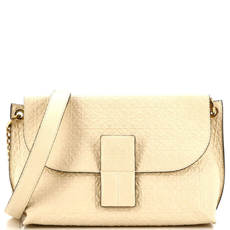 Loewe Avenue Crossbody Anagram Embossed Leather