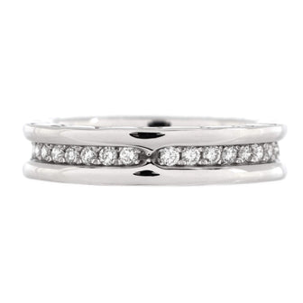 Bvlgari B.Zero1 One Band Ring 18K White Gold and Diamonds