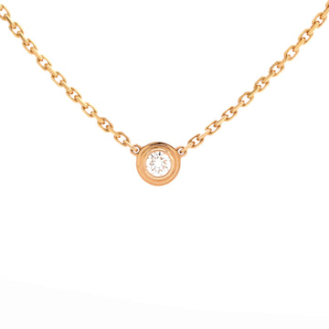 Cartier Cartier D'Amour Pendant Necklace 18K Rose Gold with Diamond XS