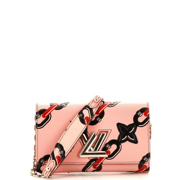 Louis Vuitton Twist Chain Wallet Limited Edition Print Epi Leather