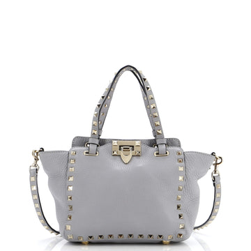 Valentino Garavani Rockstud Tote Pebbled Leather Mini