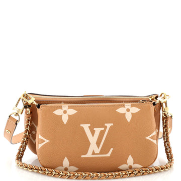 Louis Vuitton Multi Pochette Accessoires Bicolor Monogram Empreinte Giant