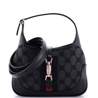 Balenciaga x Gucci The Hacker Project Jackie 1961 Hobo BB Canvas Mini