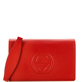 Gucci Soho Wallet on Chain (Outlet) Leather