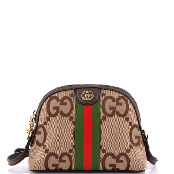 Gucci Ophidia Dome Shoulder Bag Jumbo GG Canvas Small