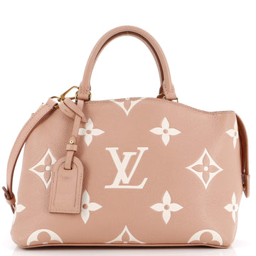 Louis Vuitton Petit Palais Handbag Bicolor Monogram Empreinte Giant