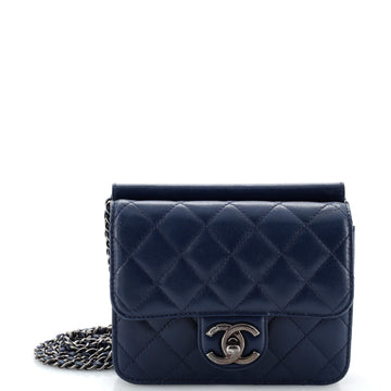 Chanel Crossing Times Flap Bag Quilted Lambskin Mini