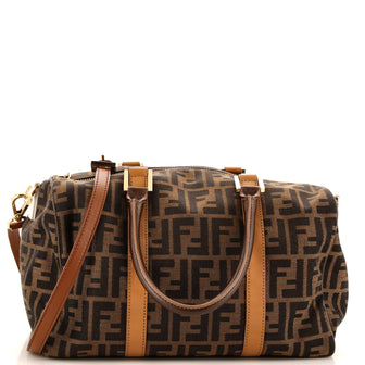 Fendi Convertible Boston Bag Zucca Canvas Medium