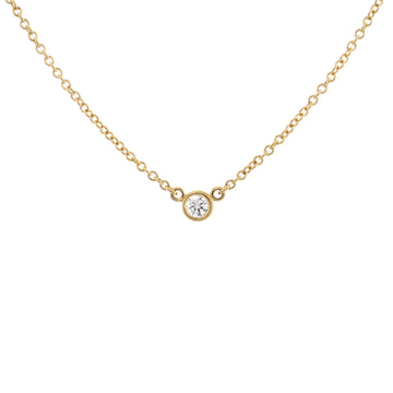 Tiffany & Co. Elsa Peretti Diamonds By The Yard Pendant Necklace 18K Yellow Gold with Diamond .05CT