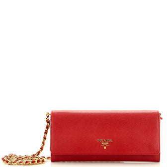 Prada Wallet on Chain Saffiano Leather