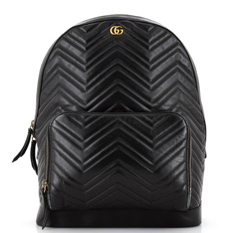 Gucci GG Marmont Pocket Backpack Matelasse Leather Medium