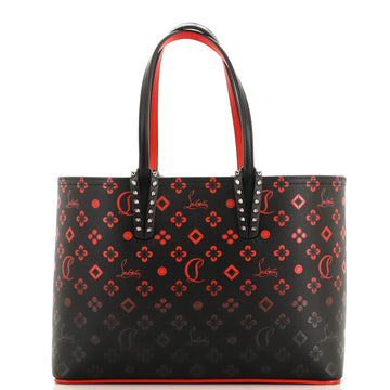 Christian Louboutin Cabata East West Tote Degrade Monogram Printed Leather Large