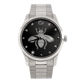 Gucci G-Timeless Bee Quartz Watch Stainless Steel 38