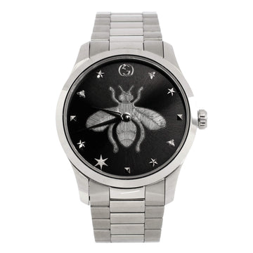 Gucci G-Timeless Bee Quartz Watch Stainless Steel 38