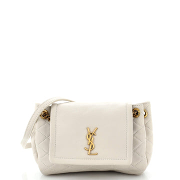 Saint Laurent Nolita Satchel Quilted Leather Mini