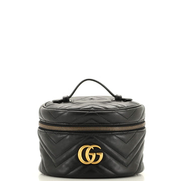 Gucci GG Marmont Vanity Backpack Matelasse Leather Mini