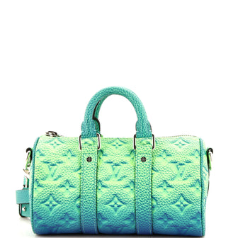 Louis Vuitton Keepall Bandouliere Bag Limited Edition Illusion Monogram Taurillon Leather XS