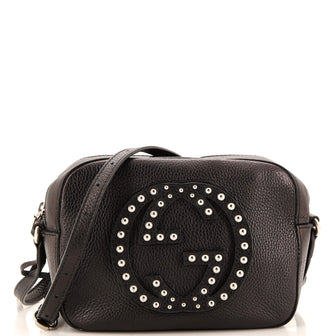 Gucci Soho Disco Crossbody Bag Studded Leather Small