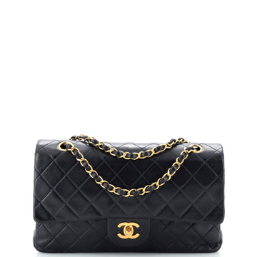 Chanel Vintage Classic Double Flap Bag Quilted Lambskin Medium