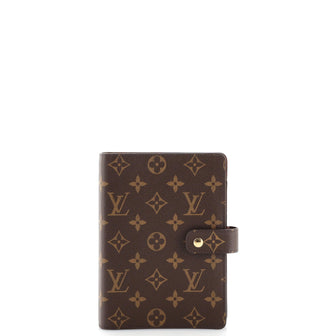 Louis Vuitton Ring Agenda Cover Monogram Canvas MM