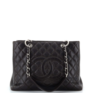 Chanel Grand Shopping Tote Quilted Caviar