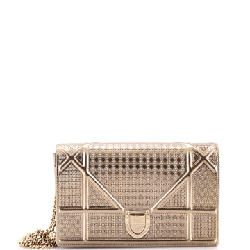 Christian Dior Diorama Flap Bag Cannage Embossed Calfskin Mini
