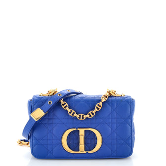 Christian Dior Caro Bag Cannage Quilt Calfskin Small