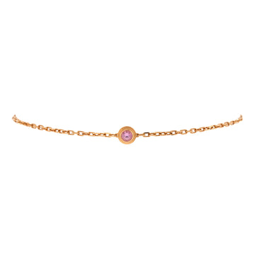 Cartier D'Amour Bracelet 18K Rose Gold with Pink Sapphire