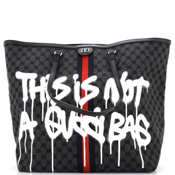 Balenciaga x Gucci The Hacker Project Tote Graffiti BB Canvas Large