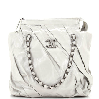 Chanel Twisted Tote Glazed Calfskin Large