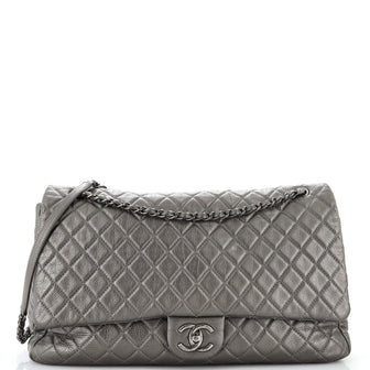 Chanel Airlines CC Flap Bag Quilted Calfskin XXL
