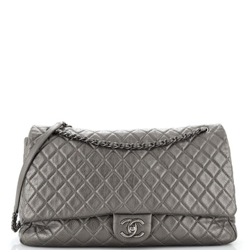 Chanel Airlines CC Flap Bag Quilted Calfskin XXL