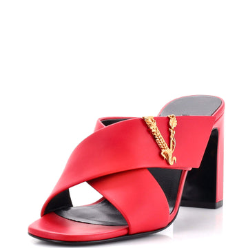Versace Women's Virtus Heeled Sandals Leather