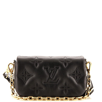 Louis Vuitton Wallet on Strap Bubblegram Leather