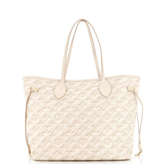 Louis Vuitton Neverfull NM Tote Stardust Monogram Empreinte Leather MM