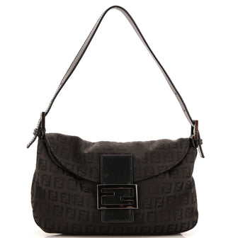 Fendi Double Flap Bag Zucchino Canvas Medium