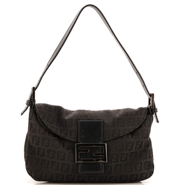 Fendi Double Flap Bag Zucchino Canvas Medium