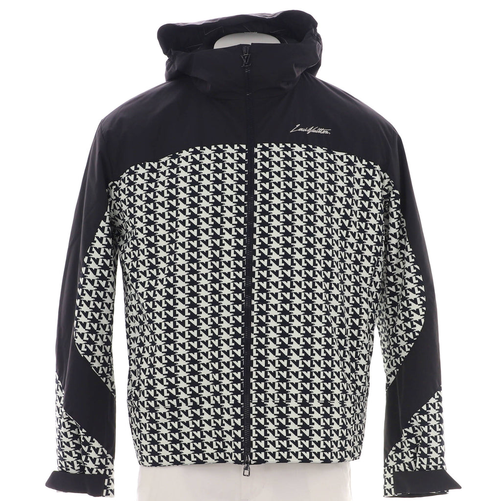 未使用★LOUISVITTON★LVヴィテス★起毛★フーディ★ブルゾン Louis Vuitton Men's LV Doves Houndstooth Padded Hooded Blouson