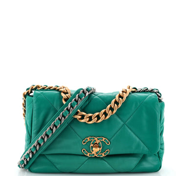 Chanel 19 Flap Bag Quilted Leather Medium
