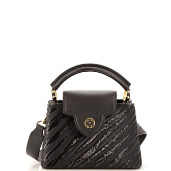 Louis Vuitton Capucines Bag Sequins with Leather Mini