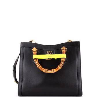 Gucci Diana NM Bamboo Handle Tote Leather Small