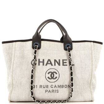 Chanel Deauville Tote Raffia XL